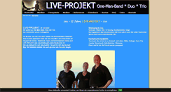 Desktop Screenshot of live-projekt.de